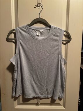 Athleta Pale Blue Muscle Tee Tank